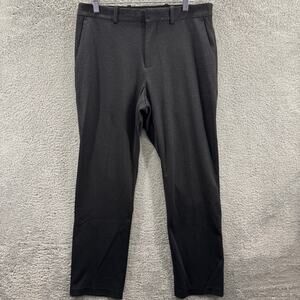 Perry‎ Ellis Dress Pants Men's Slim Fit Black Dress  W32 L30 Stretch Slacks